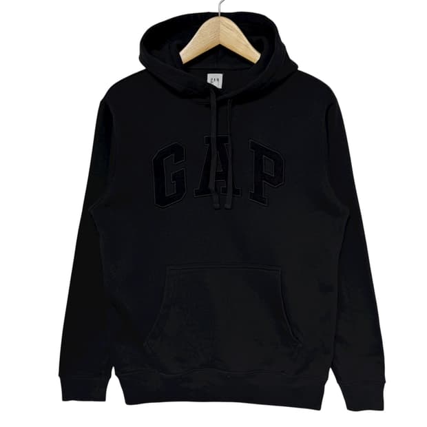 갭 로고 후드티 블랙