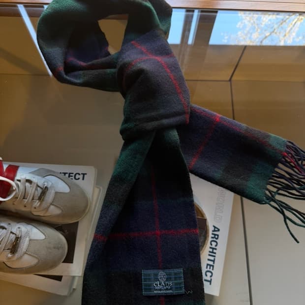 클래드 스코틀랜드 블랙와치 머플러