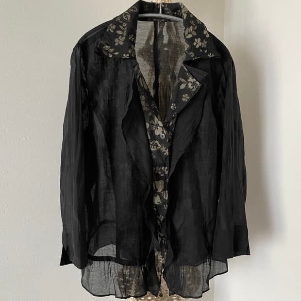 layered sheer jacket