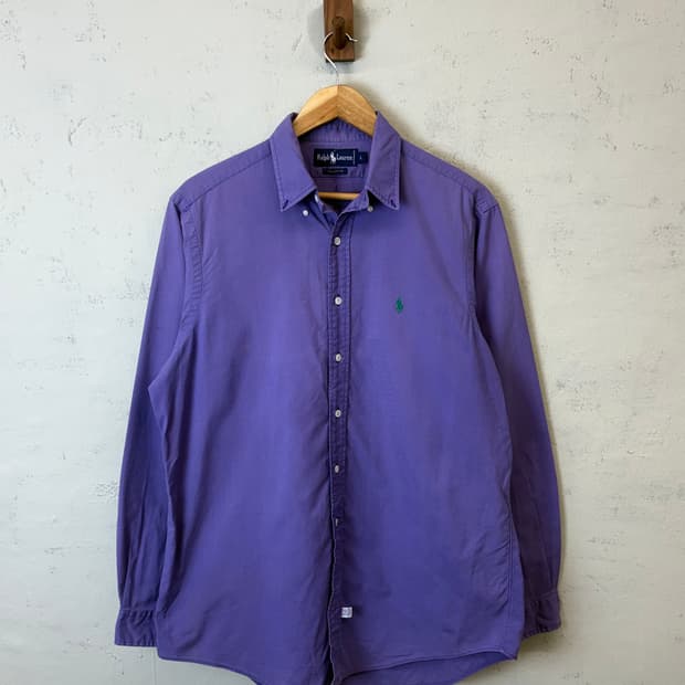 폴로랄프로렌 빈티지 셔츠 퍼플