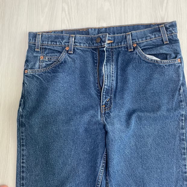 리바이스 빈티지 505 36/32 진청 실 34