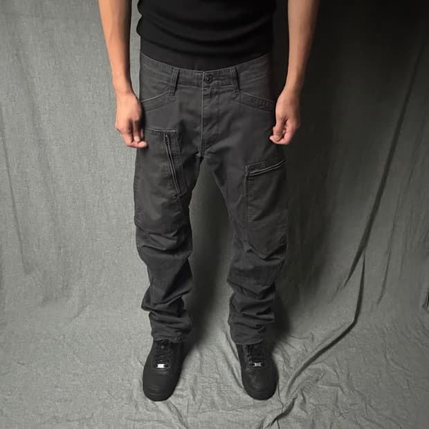 G-STAR RAW 포켓 커브드 카고팬츠