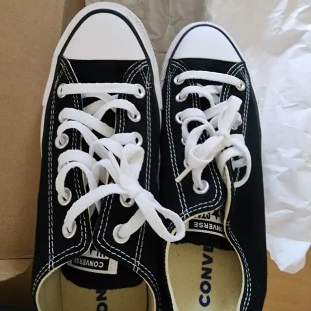 컨버스 척 테일러 올스타 옥스 블랙 / M9166C 255