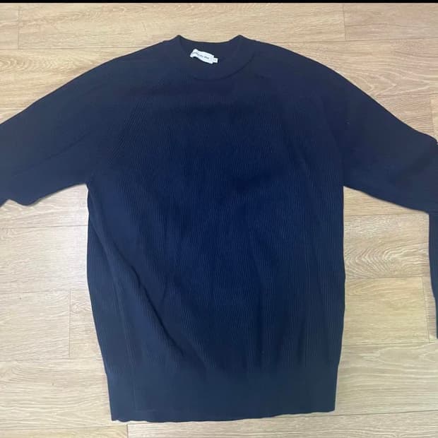 Sew 스테디에브리웨어 코튼 크루넥 니트 네이비 2