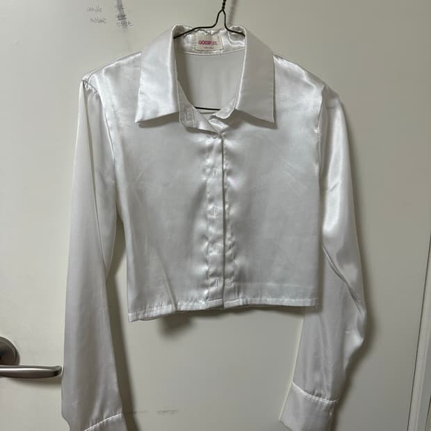 실크 크롭 셔츠 (gossip girl brand)