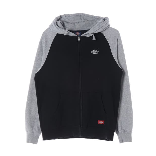 디키즈 배색 래글런 로고 후드 집업 L