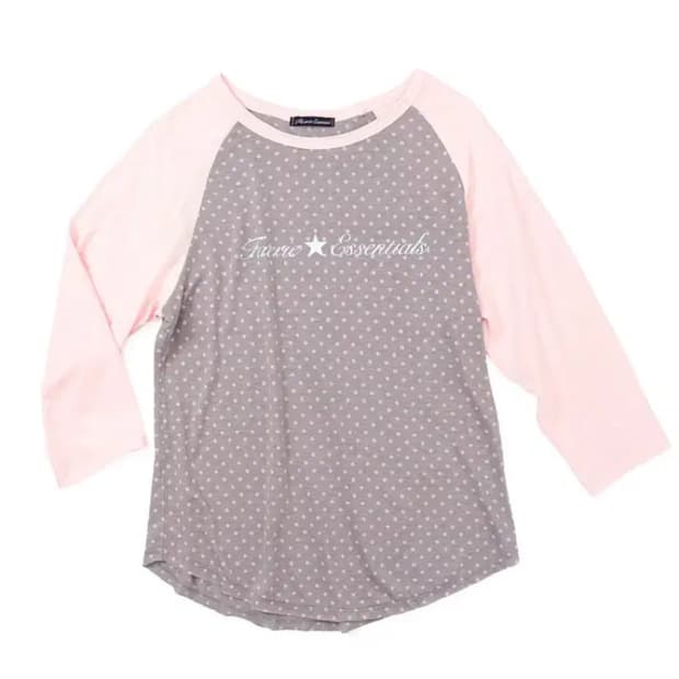 샵페어리 도트 래글런 슬리브 탑 dot raglan sleeve top
