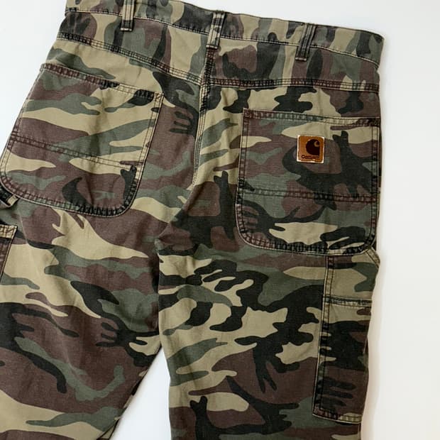 Carhartt 칼하트 카모패턴 카고 하프 팬츠