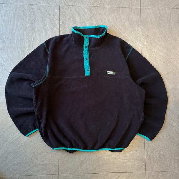 90s L.L.bean  90년대 미국 생산 엘엘빈 블랙 플리스 신칠라