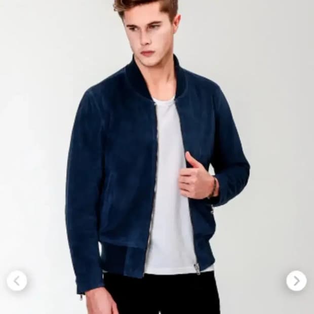 고스트테일러 소가죽 스웨이드 자켓 M