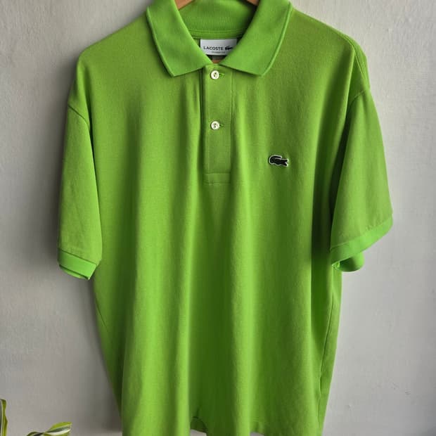 LACOSTE 클래식핏 피케 폴로 (라임 그린)