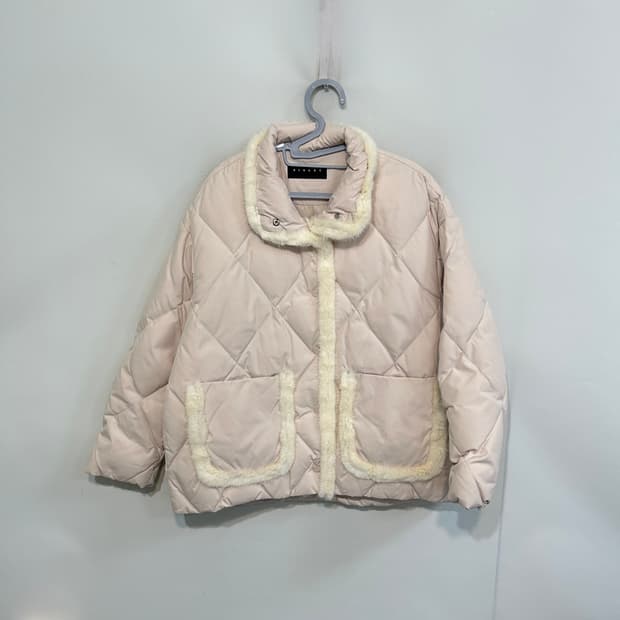 시슬리 밍크배색 구스다운 패딩 90