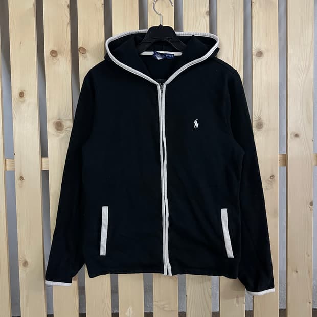 (S) 폴로 랄프로렌 블랙 후드 집업