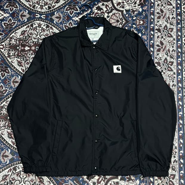 칼하트 WIP 블랙 코치 자켓 M