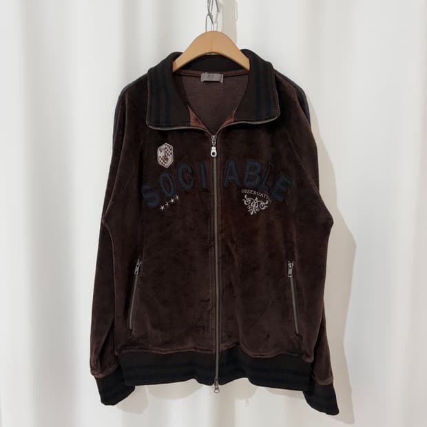 vintage velour jersey