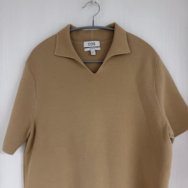 COS 코스 남성 니트반팔 베이지 L