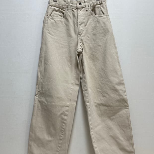 유니클로 U 와이드 팬츠 아이보리 23