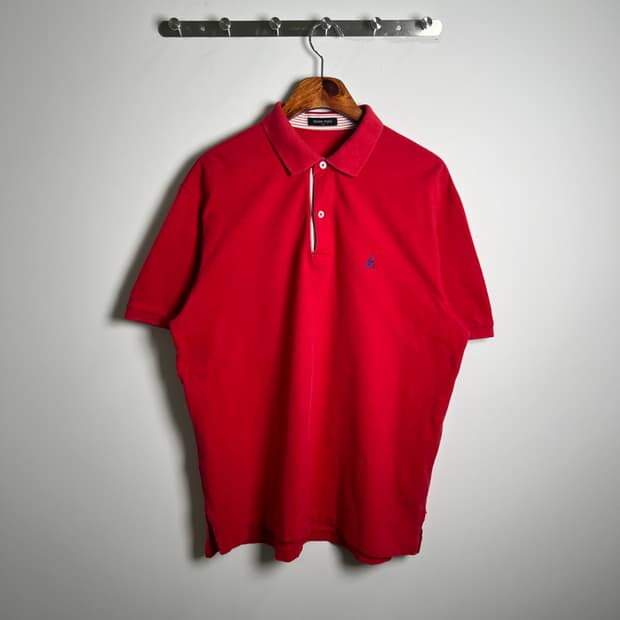 BEANPOLE 빈폴 레드 반팔 폴로 셔츠 100