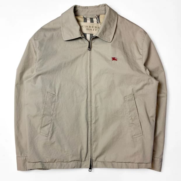 버버리 브릿 기마로고 코튼 블루종 자켓 PN5616   