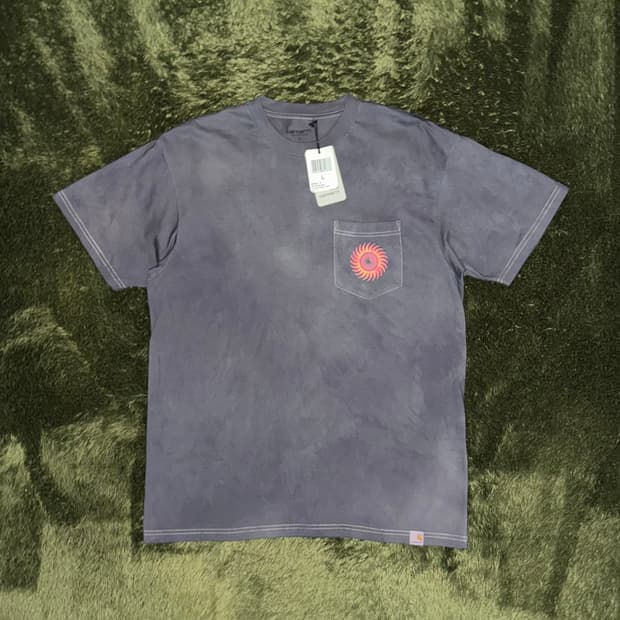 [L] 칼하트 WIP 핸드 다잉 1965 그래픽 포켓 티셔츠