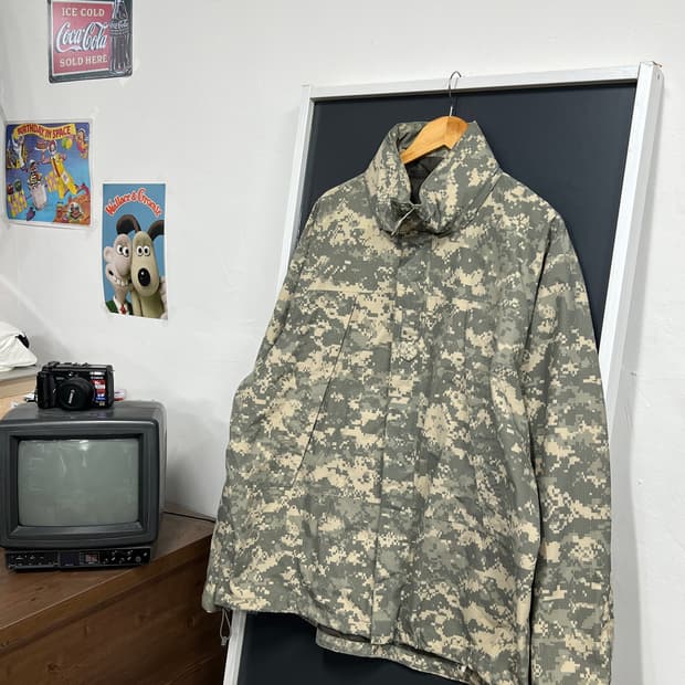 밀리터리 US army 카모플라쥬 고어텍스 우븐 바람막이 자켓