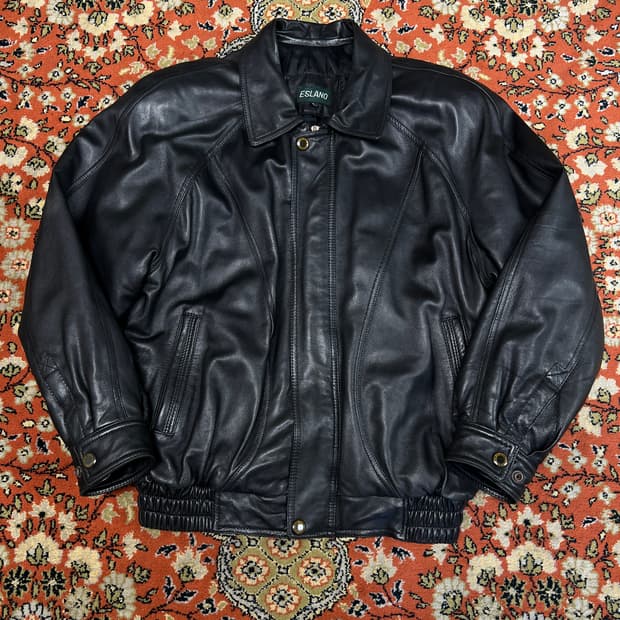 [L] Esland 빈티지 램스킨 레더 자켓