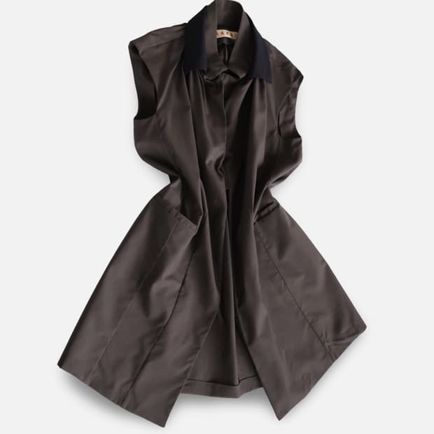 Marni Virgin Wool Sleeveless Coat Dress