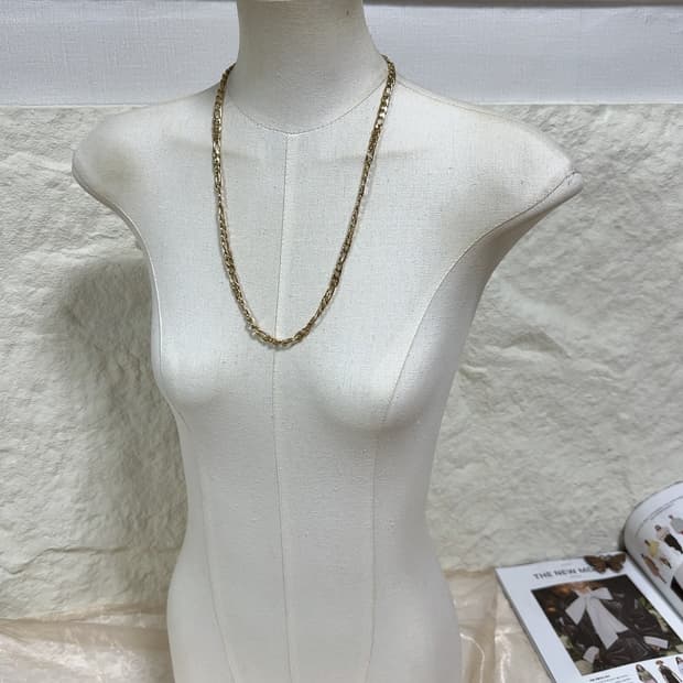 빈티지 중세 쿠바체인 목걸이