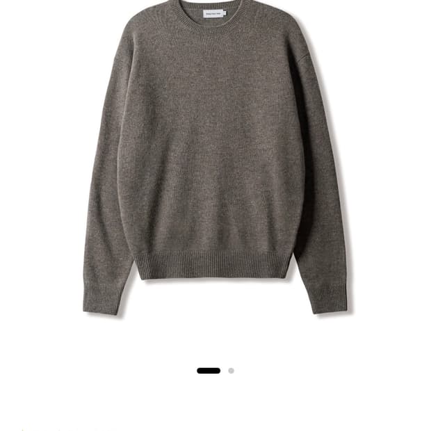 스테디에브리웨어 sew 코지 울 캐시미어 라운드넥 니트 