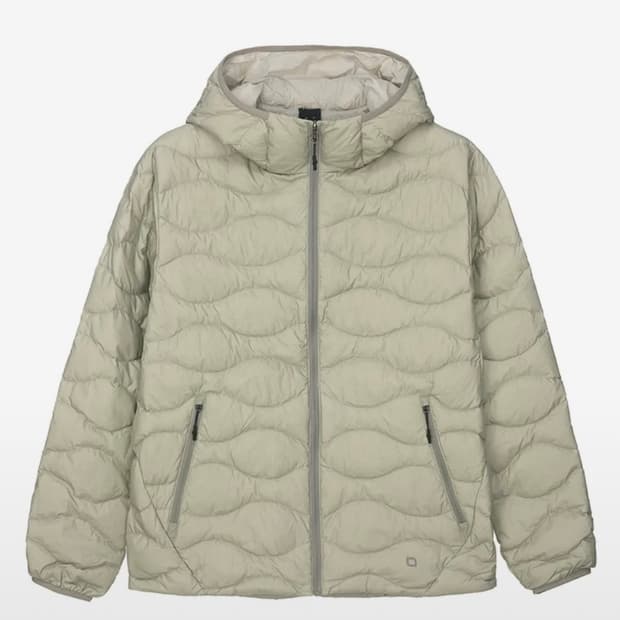 나우/nau 페더라이트 후드 다운 Light Khaki Beige