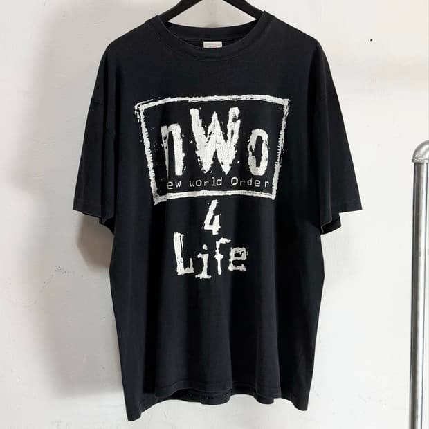 90's 빈티지 NWO 레슬링 티셔츠 싱글스티치