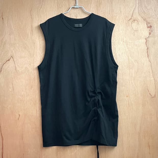 요지야마모토 s’yte 개더 스트링 슬리브리스