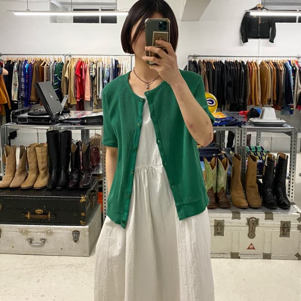 FREAK'S STORE half cardigan 반팔 가디건