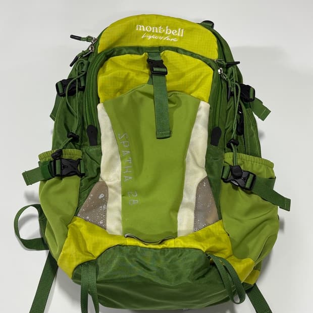 몽벨(Montbell) 스파타(Spatha) 28L 라임 그린 배낭