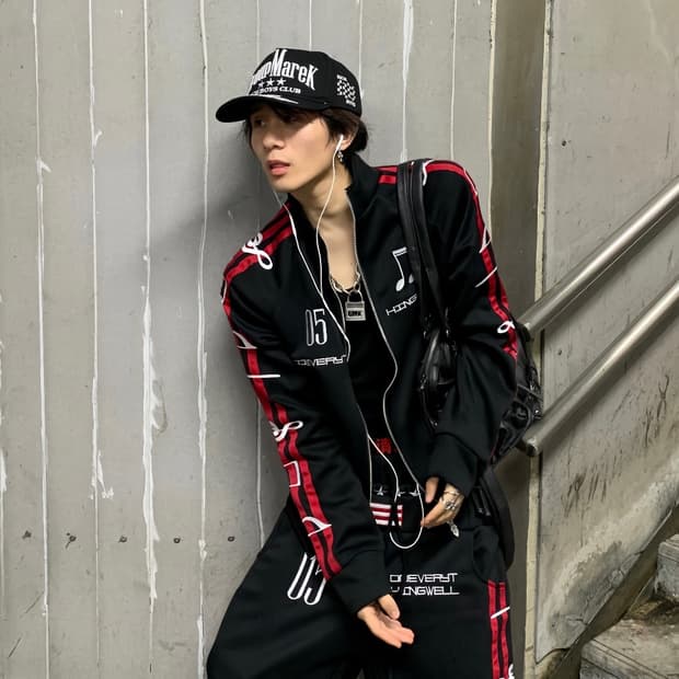 Music Dream Embroidered Zip Hoodie