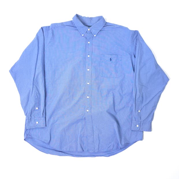 폴로 랄프로렌 블레이크 코튼 체크셔츠 네이비체크 (XXL)