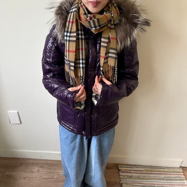 버버리 램스울 노바체크 머플러