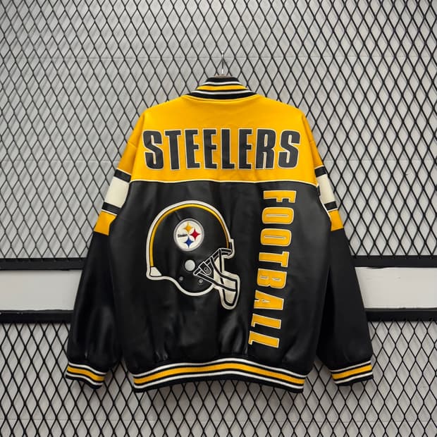 00s NFL X STEELERS G-lll 바시티 자켓 옐로 