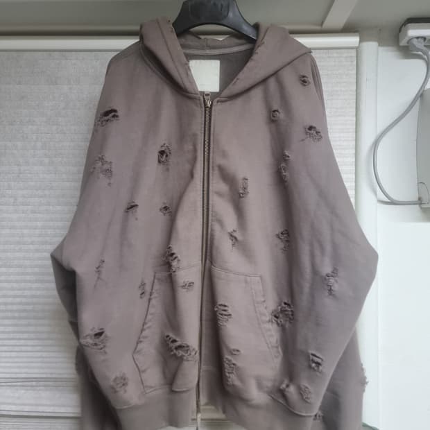 언더마이카 데미지 후드집업