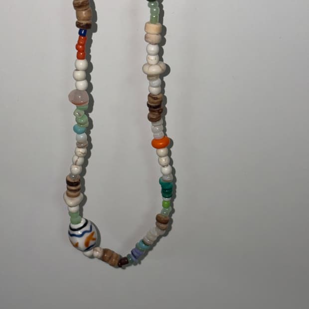 빈티지 비즈 목걸이 / or g necklace