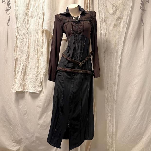 Ozz On Buckle Detail Long Dress