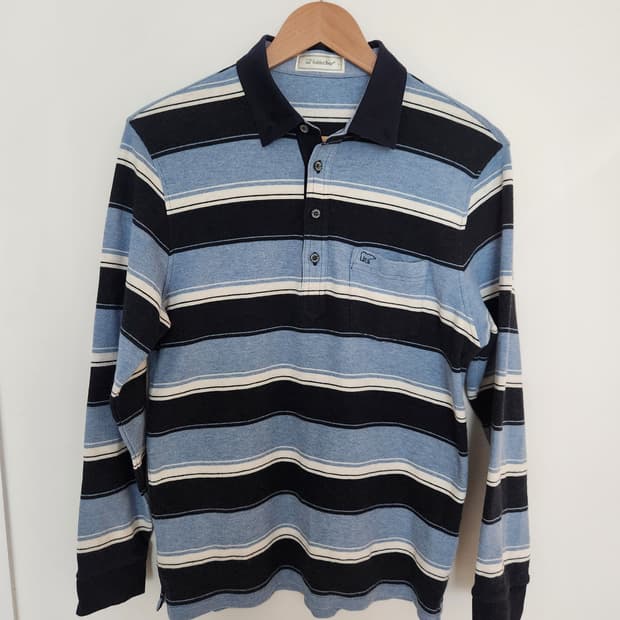 여자 골든베어 스트라이프 PK티 L