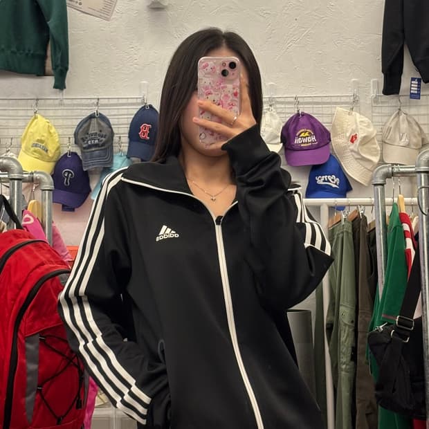 아디다스 삼선 로고 트랙탑 져지 XL