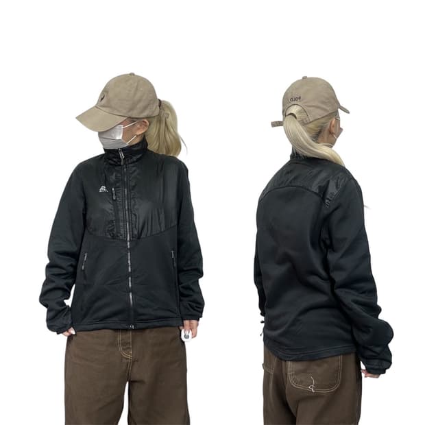 나이키 acg 블랙 후리스 기모 뽀글이 자켓 S