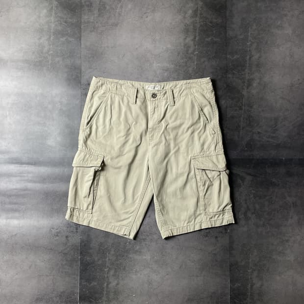 DENVER HAYES 빈티지 베이지 카고 하프 팬츠 A00773