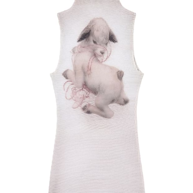 bonnae Pleated mini dress (Ivory)