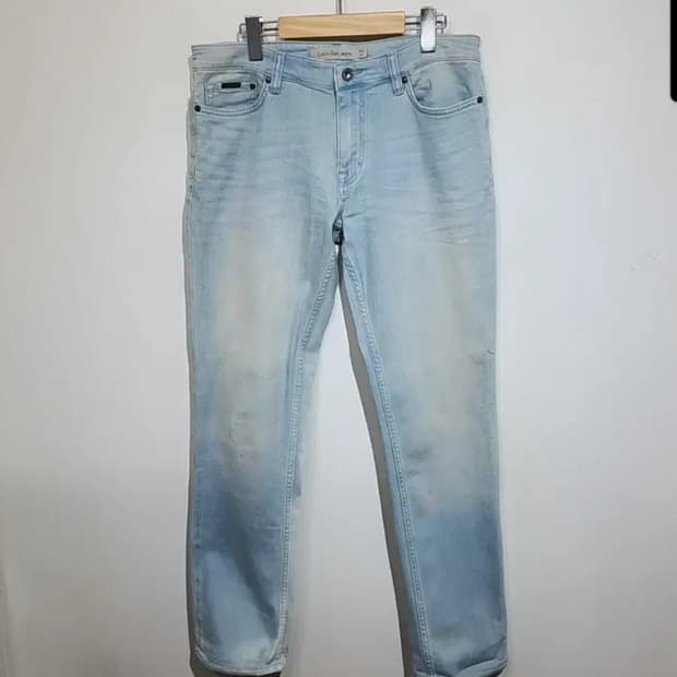 (32) 캘빈클라인 청바지 연청 CK 데님팬츠 스판 