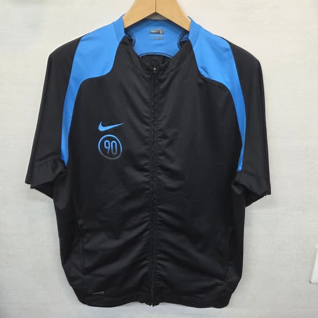 나이키 올드스쿨 빈티지 토탈90 축구 져지집업 반팔 L