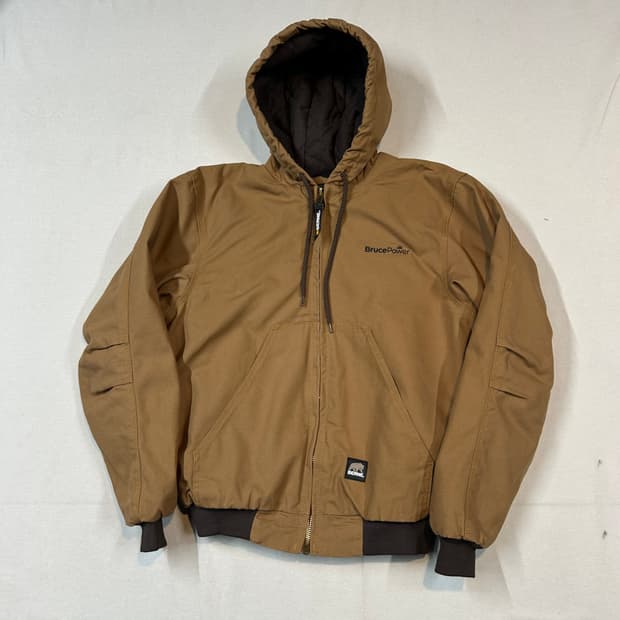 M) BERNE USA 빈티지 워크웨어 액티브 후드집업 자켓