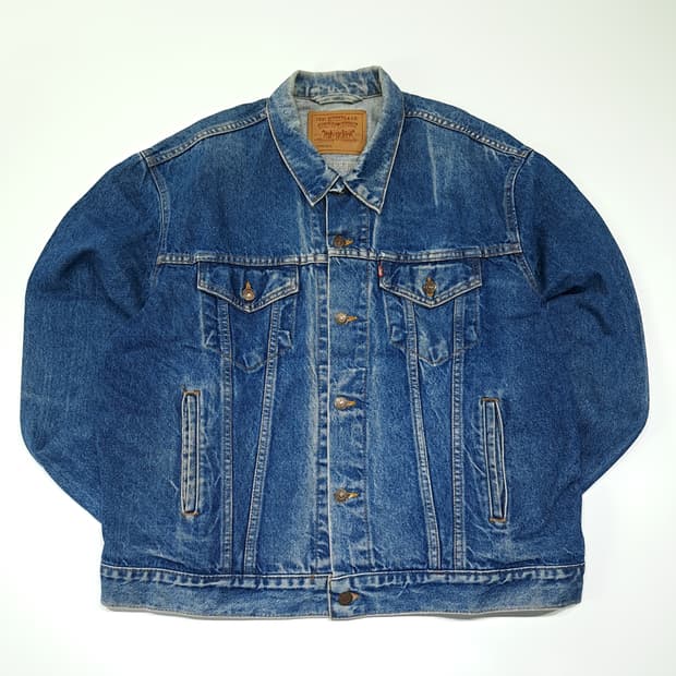 CL872 XL 리바이스 80s 90s 미국판 4포켓 인디고 데님 자켓